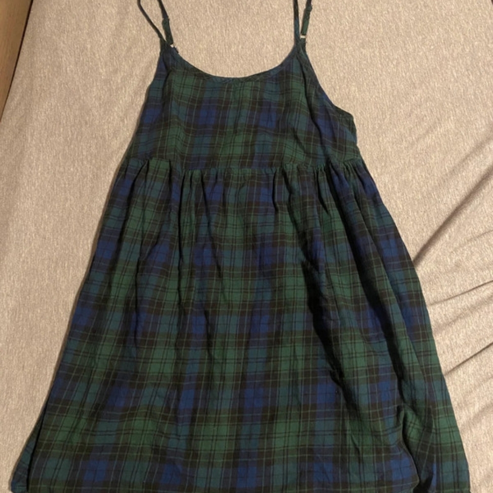 Tartan Plaid Babydoll Dress w/ Pockets